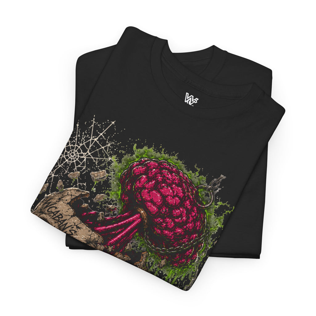 Zombie Skull Tee — Exposed Brain Horror Graphic T-Shirt Unisex